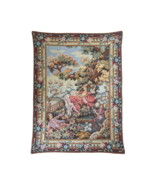 Vintage Exquisite &quot;Lady On a Swing&quot; Tapestry French Pictorial Home Decor... - £786.90 GBP