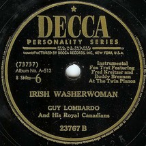 Decca 78 #23767 - &quot;Swannee River&quot; &amp; &quot;Irish Washerwoman&quot; - Guy Lombardo - £3.94 GBP