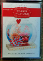 Valentine&#39;s 3D Hallmark Card *Paper Wonder** Wife Husband Love Girlfriend Fish - £3.08 GBP
