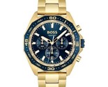 Orologio Hugo Boss HB1513973 Orologio da uomo Energy Gold Blue Chrono NU... - $124.30