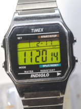 VTG Timex Men&#39;s Indiglo Digital Chronograph Watch 555-N5 **30 DAY GUARANTEE - £18.89 GBP