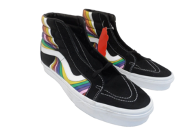 VANS Men&#39;s 721356 Sk8-Hi Reissue Skate Shoe (Refract) Black/True White/Multi 13M - £39.86 GBP