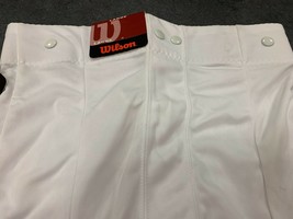 Wilson Performance Football Pant W/snaps Youth White Large No Pads - $7.95