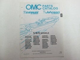 1991 Omc Johnson Evinrude 5 6 8 Modelli Parti Catalogo Manuale P/N 433777 OEM - £11.76 GBP