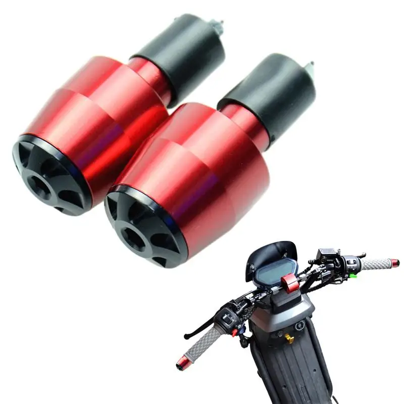 Handlebar Grips Cap 2pcs Aluminum Alloy Slip-proof Handle Bar Slider Caps Weight - £14.02 GBP+