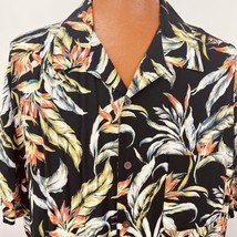 Hawaiian Aloha 2 XLT Shirt Birds Of Paradise Floral Coconut Buttons Tropical - £35.96 GBP