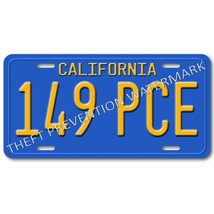 Spielberg&#39;s Duel  Plymouth Valiant 149 PCE  Aluminum  Prop License Plate - $16.80