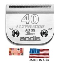 Andis Ultraedge 40 Ss Blade*Fit Many Oster,Wahl,Moser Laube Clipper*Pet Grooming - £27.93 GBP