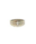 James Avery 925 Sterling Silver Wide Crosslet Ring Size 7 - $64.35