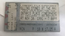 Rolling Stones Al Massimo Imax Ontario Place Cinesphere Ticket Stub Nov.30 1991 - £8.02 GBP