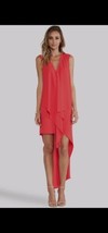 NWOT BCBGMAXAZRIA Tara Ruffle Front Dress in Lipstick Red Small - $178.00