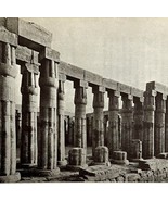 1942 Egypt Court of Amenhotep III Historical Print Antique Ephemera 8x5  - €18,15 EUR
