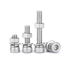 Assortment Kit Of 120 Pcs. M6 Stainless Steel Hex Socket Head Cap Bolts,... - $35.93