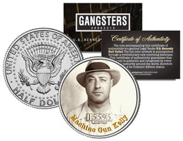 Machine Gun Kelly Gangster Kidnapper Jfk Kennedy Half Dollar Us Colorized Coin - £6.73 GBP