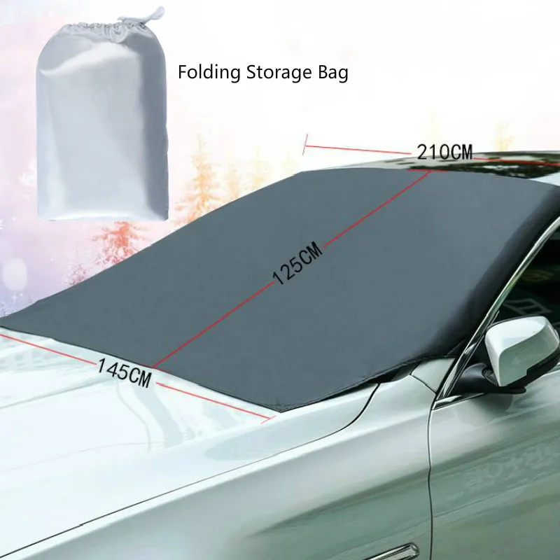 Car Windshield Snow Sun Shade Waterproof Protector Cover Automobile Magnetic - £14.22 GBP