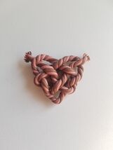 Handmade Clay Heart Knot Rope Magnet - $147.14 MXN