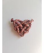 Handmade Clay Heart Knot Rope Magnet - $146.77 MXN