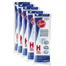 Replacement Part For Hoover Paper Bag, Type H Canister Celebrity (5 Pack 15 Bags - £55.38 GBP