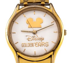Disney Golden Ears Men's Gold-Plated Retirement Watch Rare Collectible - $237.59