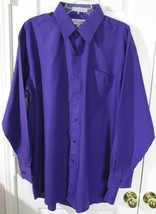 NEW Daniel Ellissa Men&#39;s Purple Dress Shirt, 17-1/2 (34/35) - $14.99