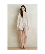 New Anthropologie Vegan Suede Cutwork Shorts by Elevenses Retail $118 Si... - $36.92 CAD