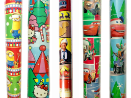 36 Rolls Wrapping Paper Bundle Minions Cars National Lampoons 20Ft - 60Ft - $24.74