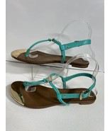 DV DolceThong Sandal Women’s 8 Summer Turquoise &amp; Gold  Vita Kensley - $14.26 CAD