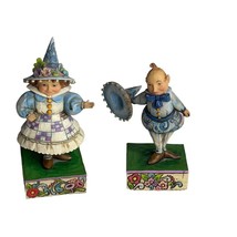 Jim Shore Wee Welcome Set of 2  Wizard Of Oz Munchkins - £123.60 GBP