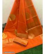 Women Banarasi Organza Dyable Saree With Contact Blouse - £119.68 GBP