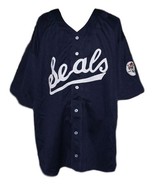 Joe Dimaggio San Francisco Seals Baseball Jersey 1933 Navy Blue Any Size - $54.66 CAD+