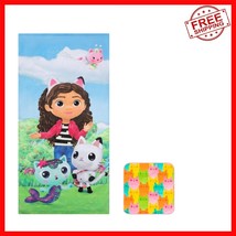 Gabby&#39;s Dollhouse Kids Cotton Towel &amp; Washcloth Set – Fun Bath Time Esse... - $554.43 MXN