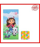 Gabby&#39;s Dollhouse Kids Cotton Towel &amp; Washcloth Set – Fun Bath Time Esse... - $554.43 MXN