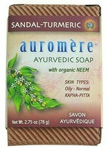 Ayurvedic Bar Soap Sandal-Turmeric by Auromere - All Natural Handmade and Eco... - £7.09 GBP