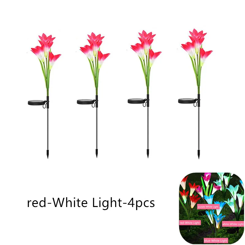Solar Lily Light Solar Lamp Christmas Flower Lamp scape Courtyard Lawn Lamp Wate - £216.96 GBP