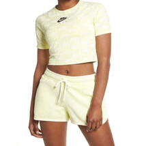 Nike Womens Air Short Sleeve Print Top Color Luminous Size Large - £29.71 GBP