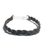 Braided Leather Bracelet, 6 Strand Tibetan Red, Handcrafted in USA - $7.99