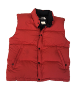 The North Face Red Nylon Down Puffer Zip Snap Front Vest Mens Size Medium - £45.27 GBP