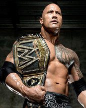 THE ROCK 8X10 PHOTO WRESTLING PICTURE WWE WITH BELT WWF DWAYNE JOHNSON - £3.88 GBP