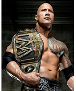 THE ROCK 8X10 PHOTO WRESTLING PICTURE WWE WITH BELT WWF DWAYNE JOHNSON - £3.94 GBP