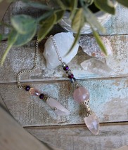 Large Rose Quartz Crystal Pendulum ~ Love ~ - $16.95
