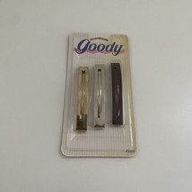 Vintage 1993 GOODY Stay-Tight Barrettes Reddish/Purple Silver Gold Clip ... - $45.00