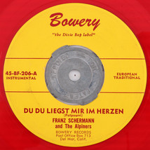 Franz Schermann - Du Du Liegst Mir Im Herzen 45 rpm Red Vinyl Record 45-... - $8.88