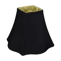 Royal Designs Fancy Square Bell Lamp Shade, Black, 4 x 10 x 8.5  - £42.04 GBP