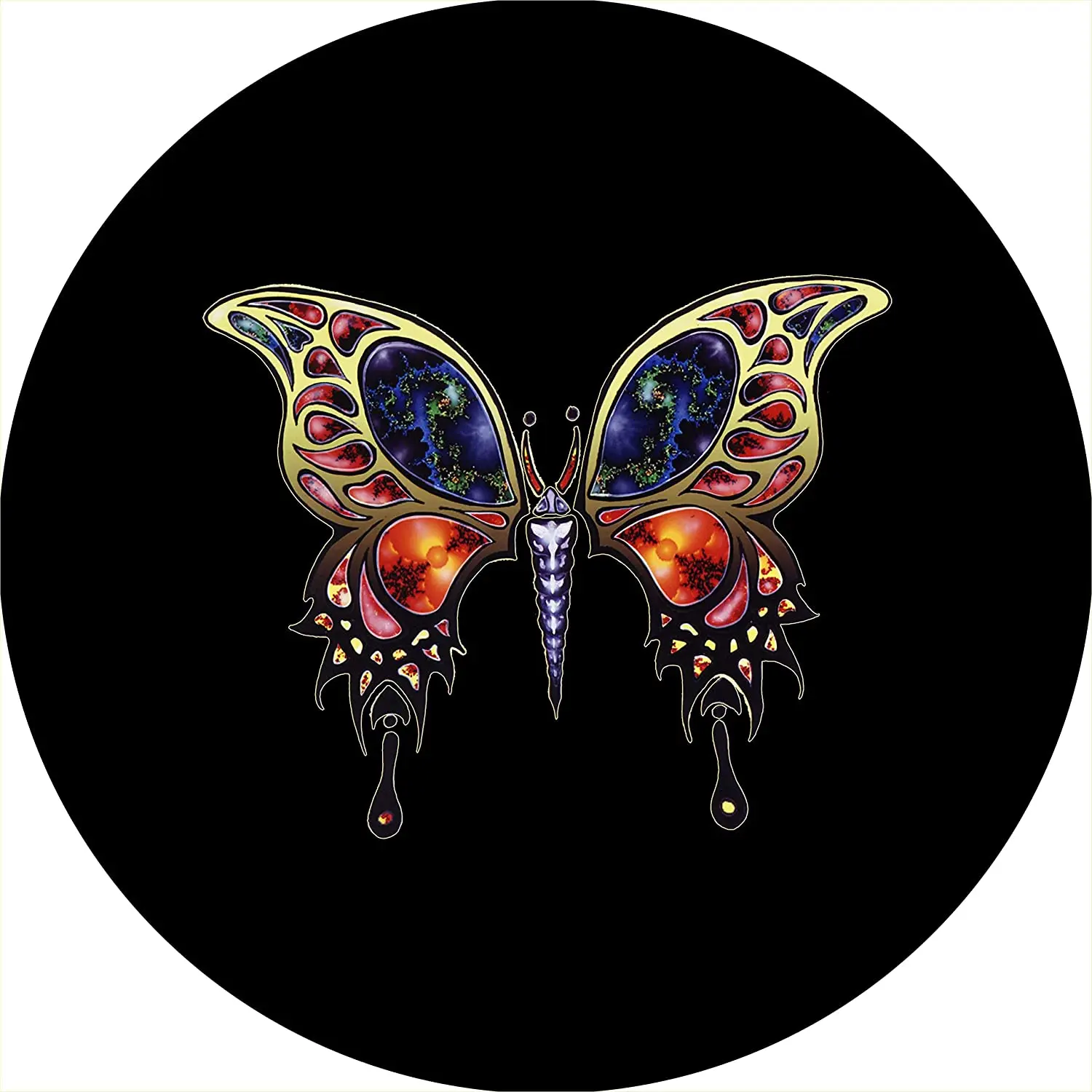 Tire Cover Central Fractal Butterfly Spare Tire Cover (Select Tire Size/Back Up - £22.73 GBP