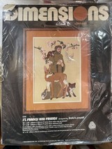 Vtg New St. Francis And Friends Cross Stitch 1249 New 1983 Dimensions Crewel - £7.58 GBP