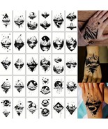 30-Pack Temporary Tattoos - Nature-Inspired Forest, Waterproof Fake Tattoo - $158.43 MXN