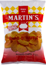 Martin&#39;s Bar-B-Q Waffle Potato Chips 8.5 Ounces (4 Bags) - £27.25 GBP