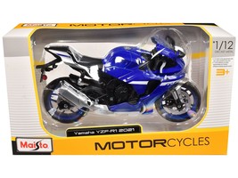 2021 Yamaha YZF-R1 Motorcycle Blue 1/12 Diecast Model by Maisto - $1,149.35 MXN