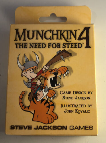 Munchkin 4 Expansion Pack The Need For Steed 112 Cards Brand New Steve Jackson - £11.64 GBP
