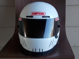 Simpson shark helmet  Snell 95  bell arai shoei SIZE 7 1/4 58cm DRAG RACING F1 - £275.67 GBP